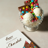 Milk chocolate slab with colored confetti